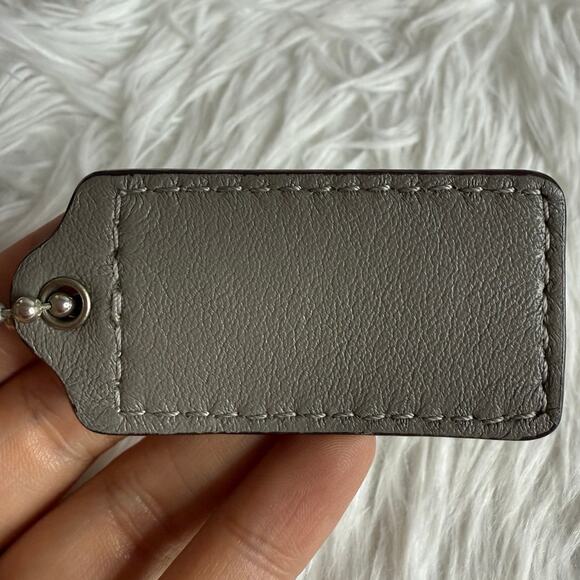 COACH Gray Replacement Hang Tag Bag Charm Fob - Picture 2 of 3